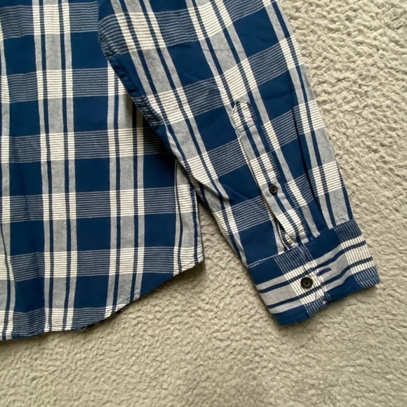 J Crew Shirt Mens Large Blue Plaid Long Sleeve Button Down - Picture 11 of 12